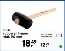 GAMMA Suki rubberen hamer vlak aanbieding