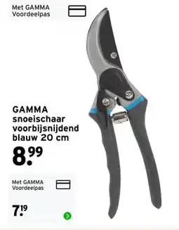 GAMMA GAMMA snoeischaar voorbijsnijdend blauw aanbieding