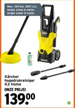 GAMMA Kärcher hogedrukreiniger K3 Home aanbieding
