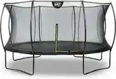 Bol.com EXIT Silhouette Trampoline ø427cm - Op Poten - Rond - Trampoline Buiten - Voor Kinderen - Zwart aanbieding