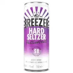 PLUS Breezer Hard Seltzer Passionfruit aanbieding