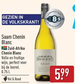 ALDI Saam Chenin Blanc aanbieding