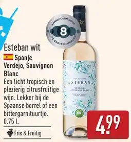 ALDI Esteban wit aanbieding