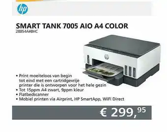ITPRODEALS HP Smart Tank 7005 AIO A4 Color 28B54A#BHC Printer aanbieding