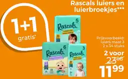 Trekpleister Rascals luiers en luierbroekjes aanbieding