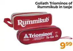Trekpleister Goliath Triominos of Rummikub in tasje aanbieding