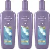 Bol.com Andrélon - Shampoo - 2in1 - 300ml x 3 aanbieding