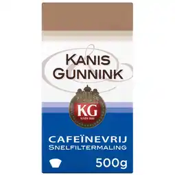 Dirk Kanis & Gunnink Decaf Filterkoffie aanbieding