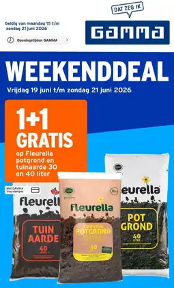 GAMMA op Fleurella potgrond en tuinaarde 30 en 40 liter aanbieding