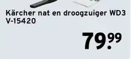 GAMMA Kärcher nat en droogzuiger WD3 V-15420 aanbieding