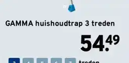 GAMMA GAMMA huishoudtrap 3 treden aanbieding