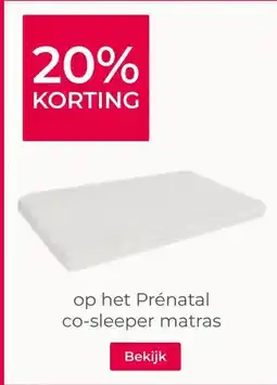 Prenatal op het Prénatal co-sleeper matras aanbieding