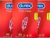 Bol.com Durex Condooms Thin Feel 20st x3 aanbieding