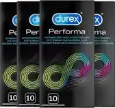 Bol.com Durex - Condooms - Performa met vertragend effect - 10st x4 - Voordeelverpakking aanbieding