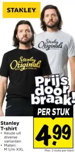 Vomar Voordeelmarkt Stanley T-shirt aanbieding