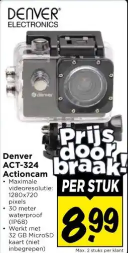 Vomar Voordeelmarkt Denver ACT-324 Actioncam aanbieding