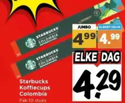 Vomar Voordeelmarkt Starbucks Koffiecups Colombia aanbieding