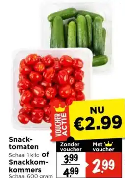 Vomar Voordeelmarkt Snack- tomaten of Snackkom- kommers aanbieding