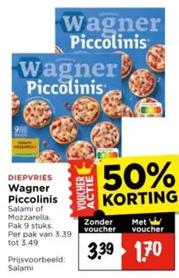 Vomar Voordeelmarkt Wagner Piccolinis aanbieding