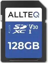 Bol.com SD Kaart 128 GB - Geheugenkaart - SDXC - U3 - UHS-I - V30 - Allteq aanbieding