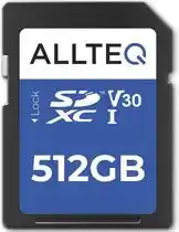 Bol.com SD Kaart 512 GB - Geheugenkaart - SDXC - U3 - UHS-I - V30 - Allteq aanbieding