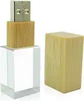Bol.com Ulticool USB-stick Glas Hout - 16 GB - Bruin aanbieding