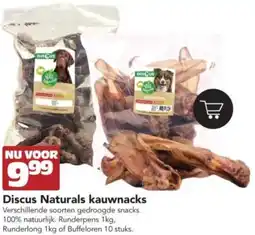Discus Discus Naturals kauwnacks aanbieding
