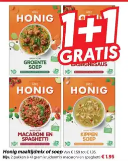 Dekamarkt Honig maaltijdmix of soep aanbieding