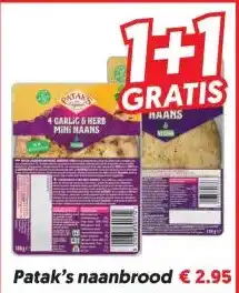Dekamarkt Patak's naanbrood aanbieding