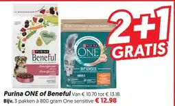 Dekamarkt Purina ONE of Beneful aanbieding