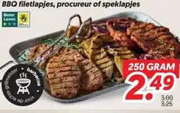 Dekamarkt Bbq filetlapjes, procureur of speklapjes aanbieding