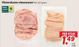 Dekamarkt Flinterdunne vleeswaren aanbieding