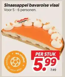 Dekamarkt Sinaasappel bavaroise vlaai aanbieding