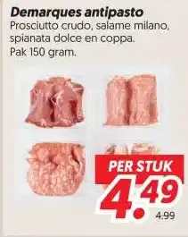 Dekamarkt Demarques antipasto aanbieding