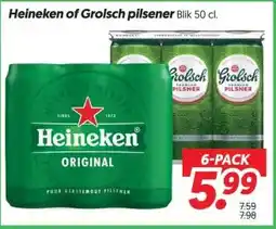 Dekamarkt Heineken of grolsch pilsener aanbieding