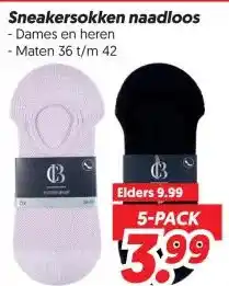 Dekamarkt Sneakersokken naadloos aanbieding