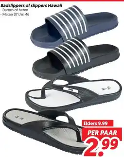 Dekamarkt Badslippers of slippers aanbieding