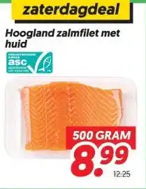 Dekamarkt Hoogland zalmfilet met huid aanbieding