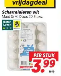 Dekamarkt Scharreleieren wit aanbieding