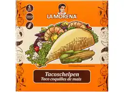 Hoogvliet La Morena Taco schelpen naturel aanbieding