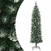 Bol.com vidaXL - Kunstkerstboom - met - standaard - smal - 120 - cm - PVC aanbieding