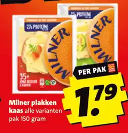 Boni Milner plakken kaas aanbieding