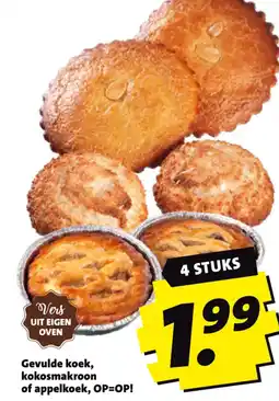 Boni Gevulde koek , kokosmakroon of appelkoek aanbieding
