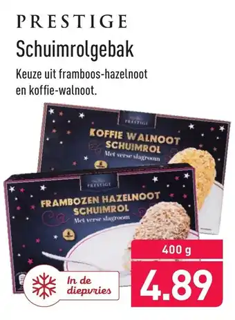 ALDI Prestige Schuimrolgebak 400g aanbieding