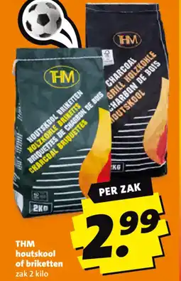 Boni THM houtskool of briketten aanbieding