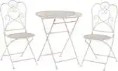 Bol.com BELIANI TRIESTE - Bistroset voor 2 - Lichtbeige - IJzer aanbieding
