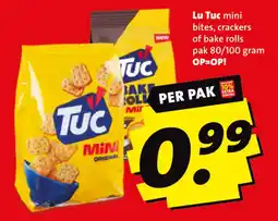 Boni Lu tuc mini bites, crackers of bake rolls aanbieding
