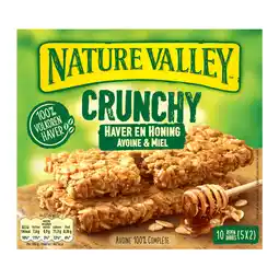 Dekamarkt Nature Valley Crunchy haver en honing 5 stuks aanbieding