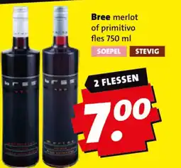 Boni Bree merlot of primitivo aanbieding