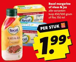 Boni Becel margarine of vlees & jus aanbieding